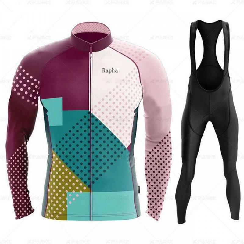 RAPHA Велосипедный комплект с градиентной расцветкой, с коротким рукавом, дышащий, быстросохнущий, одежда для шоссейного велосипеда