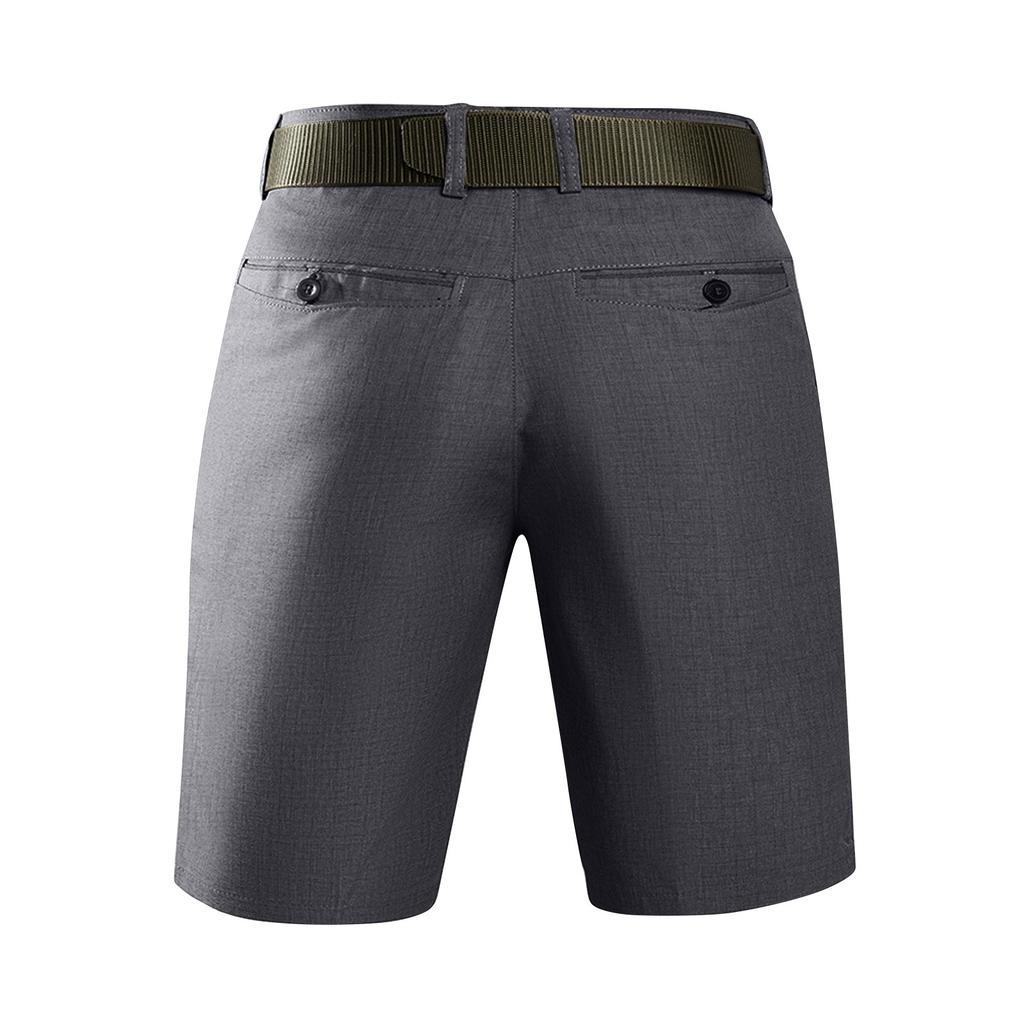 Мужские летние рабочие шорты, свободные повседневные брюки с пятью точками, мужские летние однотонные повседневные шорты-карго