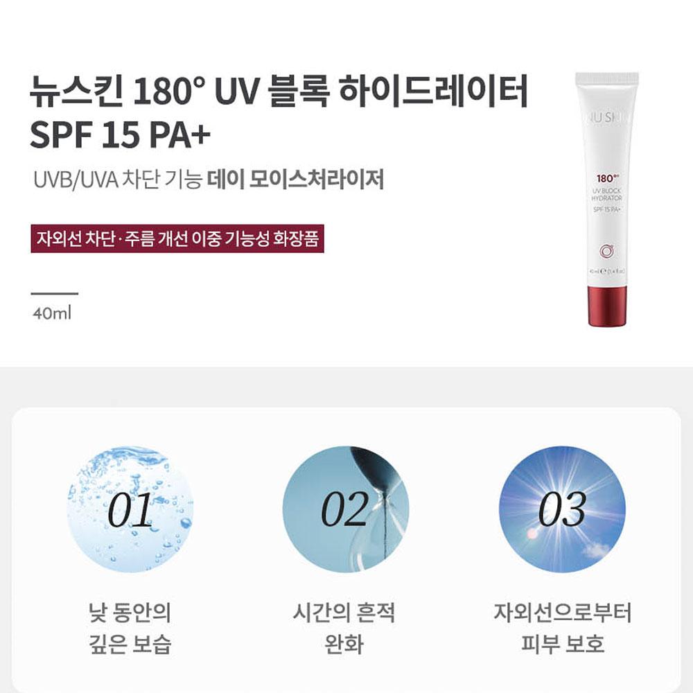 NU SKIN 180° УФ-блокирующий увлажняющий крем 40 мл SPF15 PA+