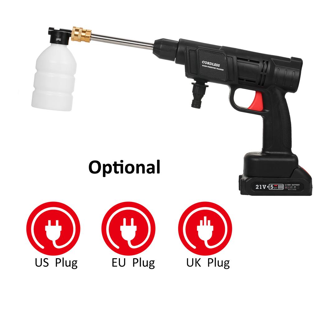 Cordless Pressure Car Washer 24.5Bar350PSI Portable Cordless Power Washer 1500mAh*2 Battery