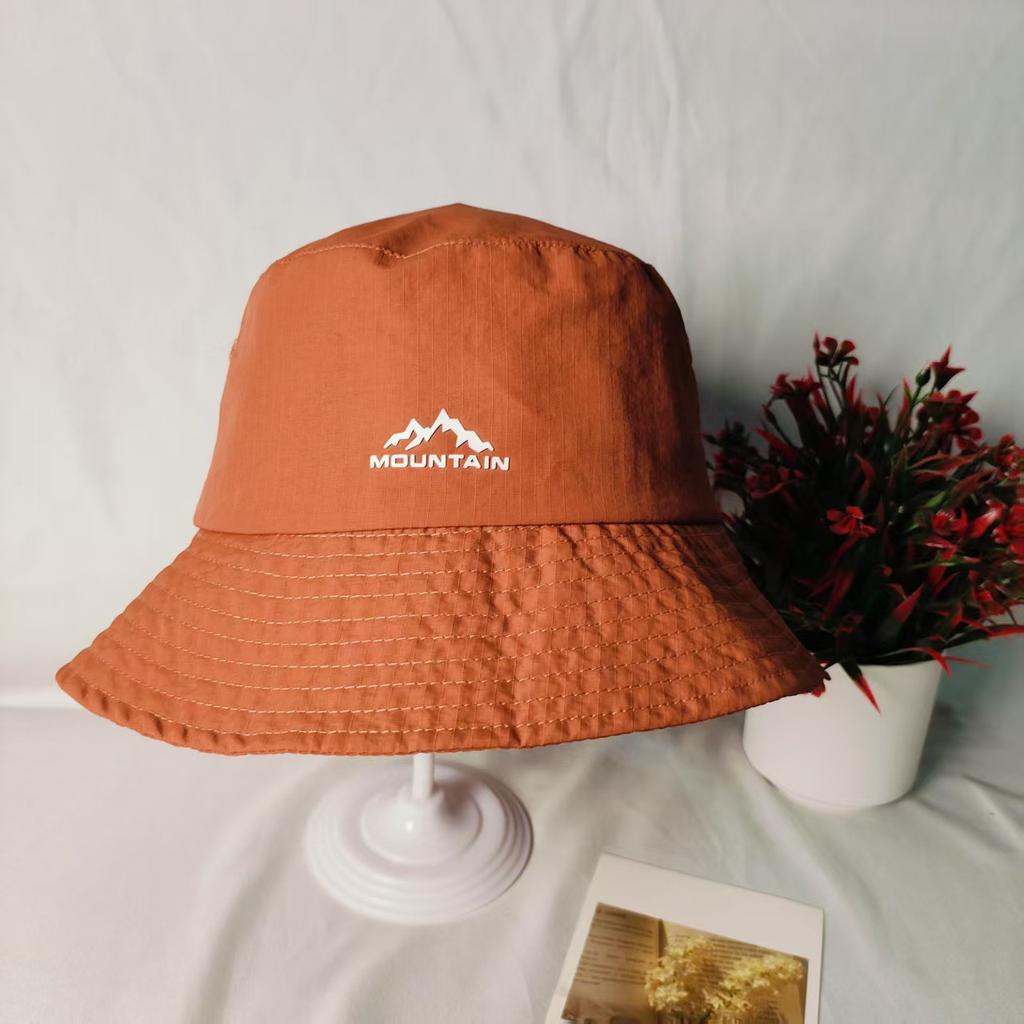 Men's and women's bucket hats spring summer autumn foreign style letter embroidery new hill sun hat outdoor autumn travel sun protection basin hat