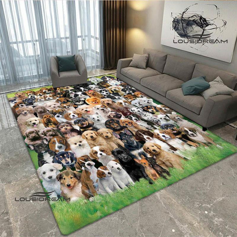 3D Cute dog printed carpet kitchen mats Non -slip carpet outdoor carpets area rug bedroom decor pink room decor birthday gift