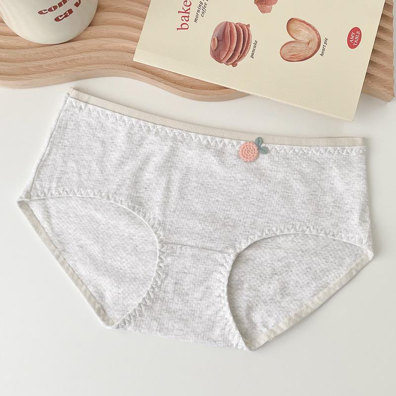 Женские брюки из чистого хлопка с высокой талией, бесшовные дышащие модные, стерильные простые трусы