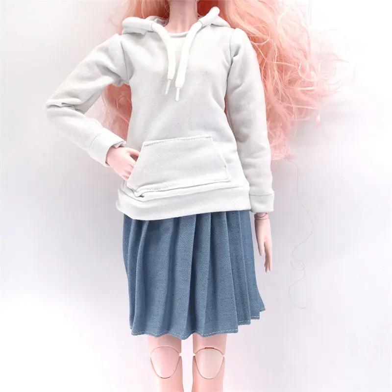 60 см Одежда и аксессуары для кукол 1/3 BJD Костюм с худи и плиссированной юбкой для кукол Девочки Наряды Игрушки Аксессуары для кукольного домика