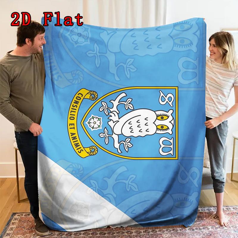 Sheffield Wednesday FC Owl print 2D Flat Pattern Flannel Blanket High quality All Seasons Warmth and Comfort Perfect for Christmas Gifts.P260914543