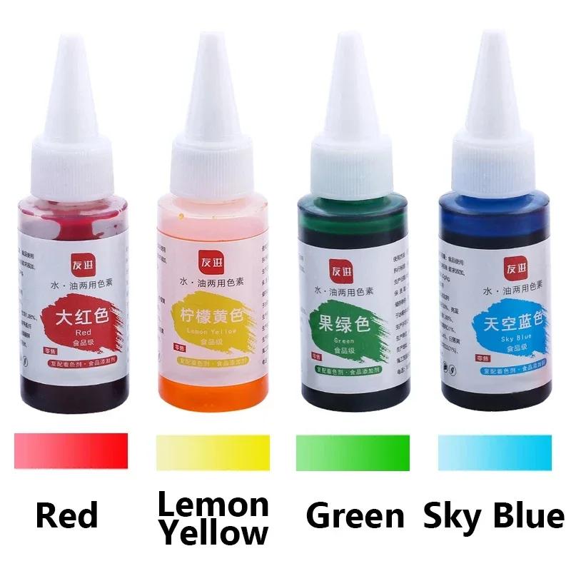 24Color 10ml/Bottle Coloring For Baking Decorating Cake Cream DIY Makaron Cookies Kitchen Baking Supplies Accessories