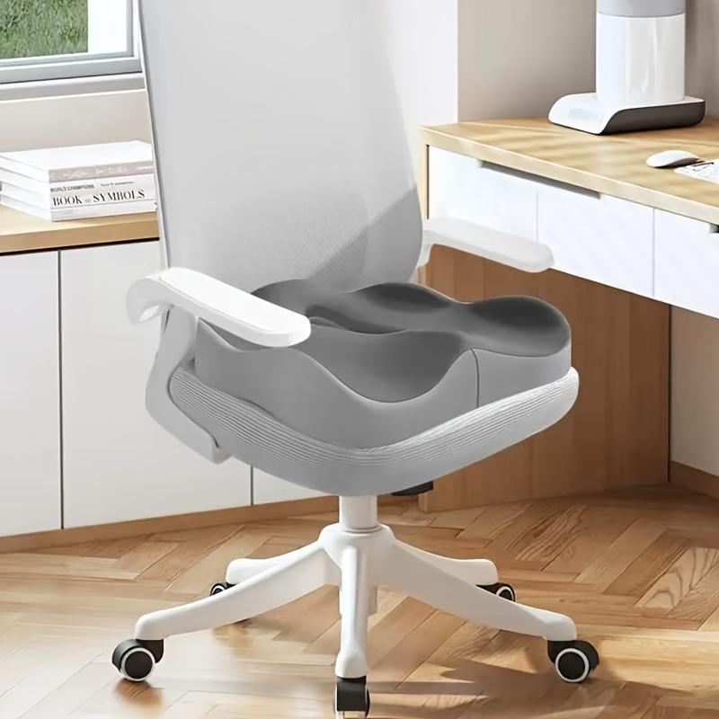 Эргономичная подушка под копчик из пены с памятью, Нескользящая мягкая поддержка | Съемный чехол из моющегося полиэстера, Подходит для офисных кресел, инвалидных колясок и автомобильных сидений