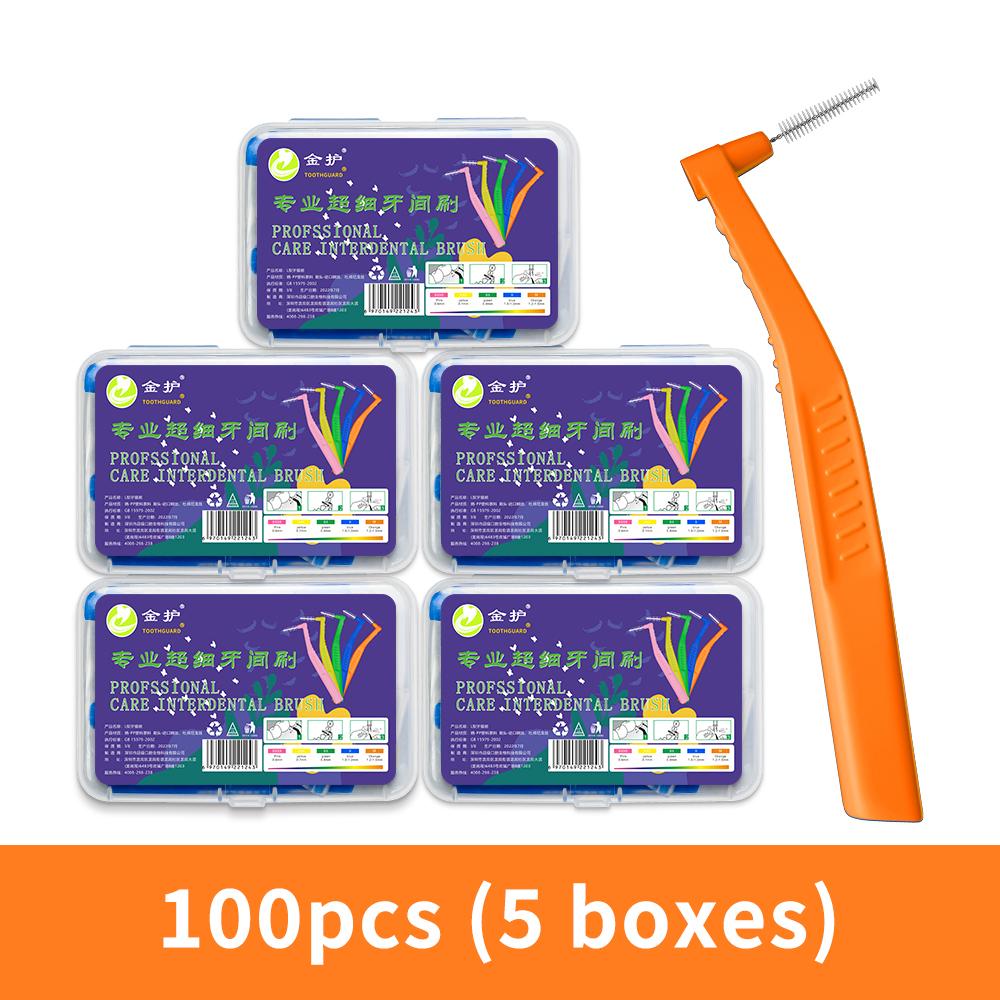 Угловая межзубная щетка для ортодонтических брекетов Микромягкая щетка для чистки зубных брекетов L-образные щетки с короткой ручкой