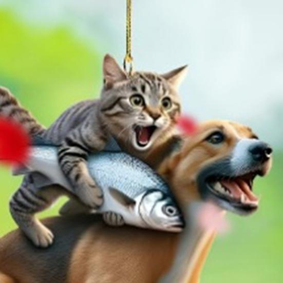 Подвесной орнамент, забавный кулон в виде животного со шнурком, легко повесить, реалистичный дизайн 2D