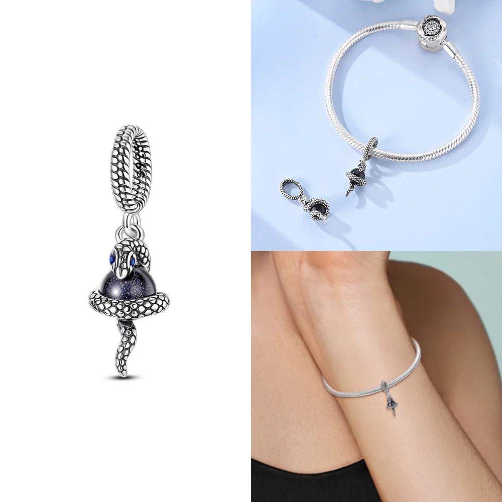 Exquisite Original Blue Zircon Leaf Dress Charms Beads Fit Bracelet Charms Copper Women Jewelry Making Diy Accessory Gifts