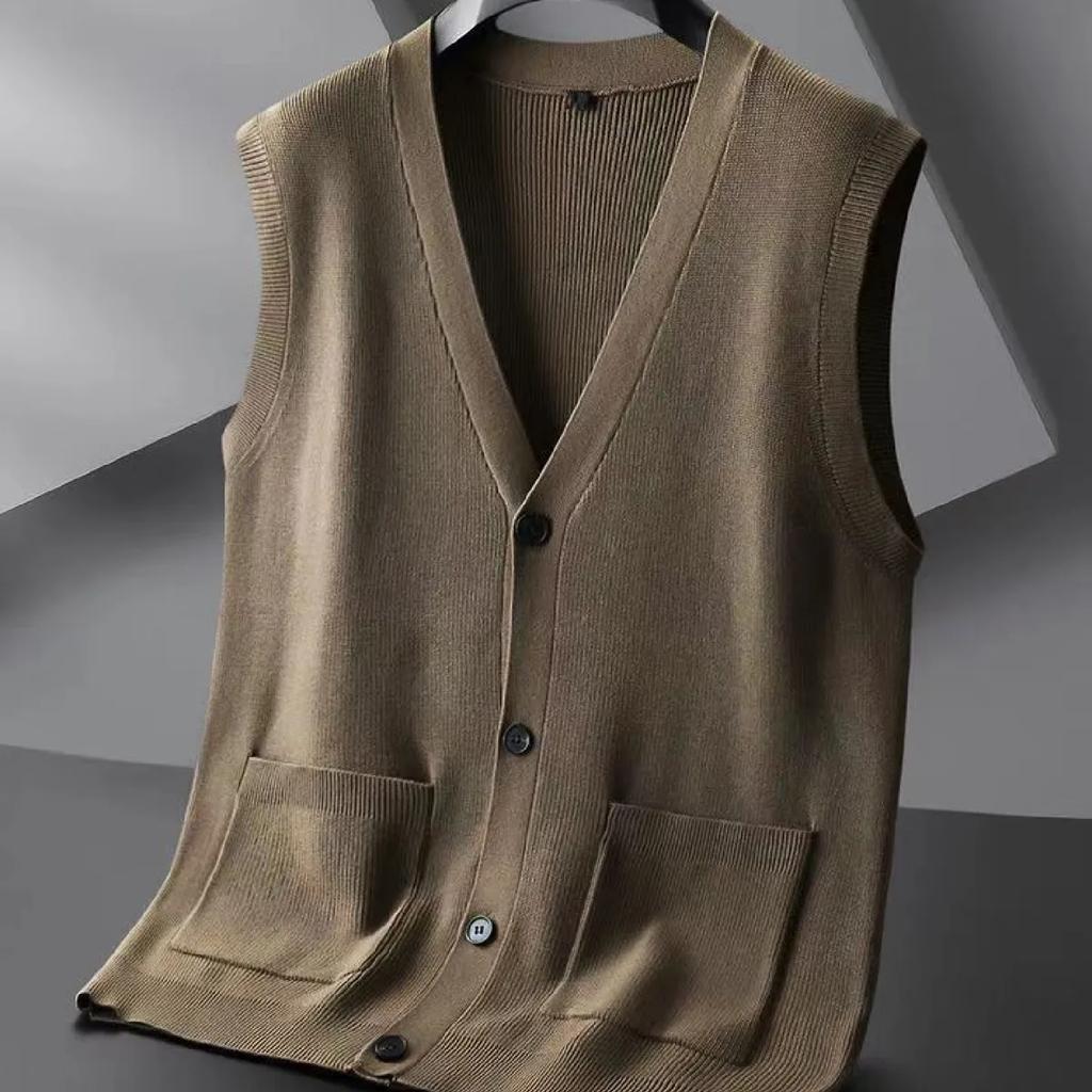 Men's Plus Size Casual Knit Vest