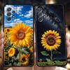Чехол для Samsung A15 A13 A35 A55 A51 A71 A41 A31 A03S A05 A17 A23 A25 A33 A53 A73 5G A07 4G Cover Красивый Желтый Подсолнух