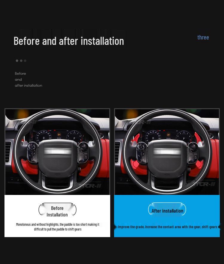 Universal Aluminum Alloy Shift Paddles for Land Rover & Jaguar Steering Wheel Modification