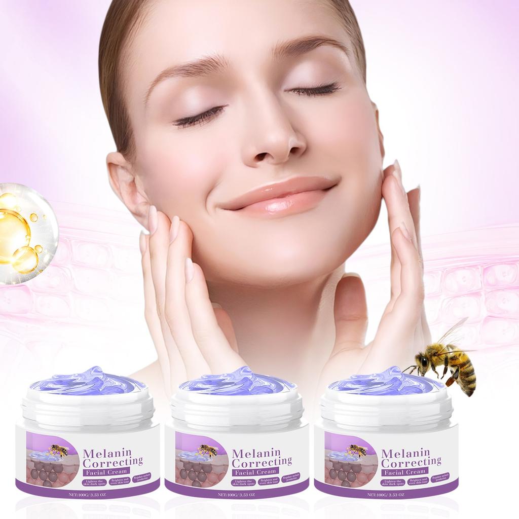 Крем для коррекции меланина, уменьшает тусклость и улучшает текстуру нежной кожи, отбеливающий крем, 100 г(1шт