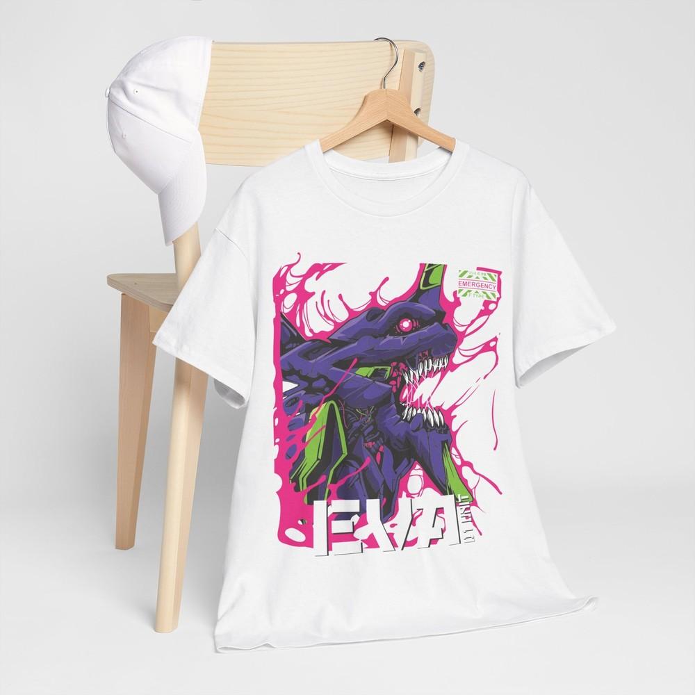 Футболка Neon Genesis Evangelion Синдзи Аска Ева Единица-01 Аниме Меха 90-е Япония