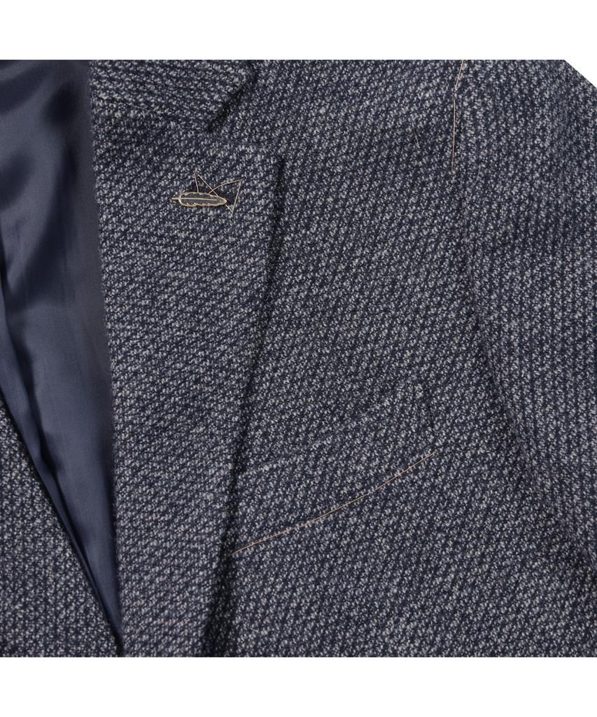 BRENTWOOD [Selection] Wool Blended Two-Tone Knit Jacket Brjbw25811Nyx