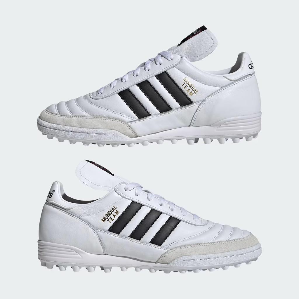 Adidas mundial team tf soccer shoes leather synthetic white