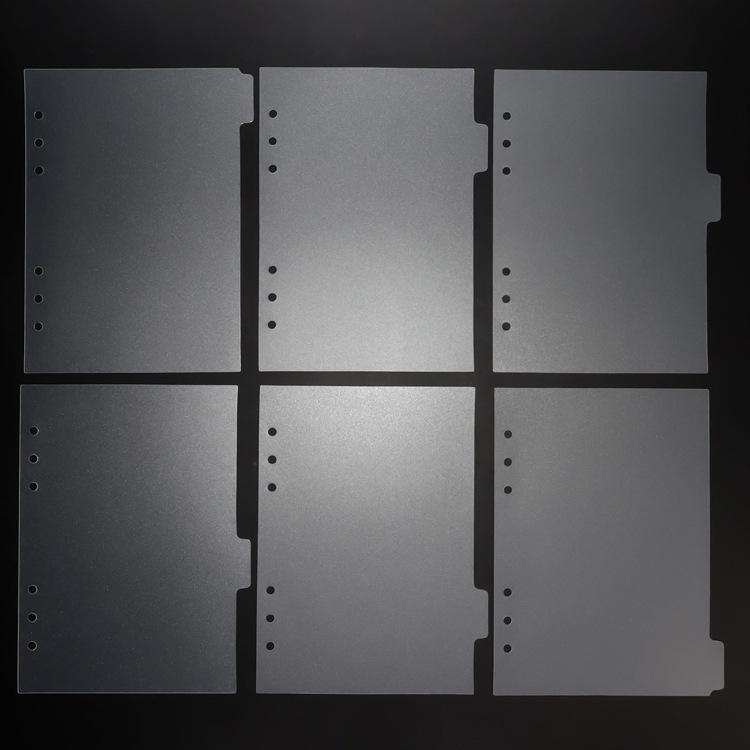 Прозрачный бумажный разделитель A5 A6, 6 отверстий для переплета, планировщик, блокнот, канцелярские принадлежности, аксессуары для разделителя бумаги