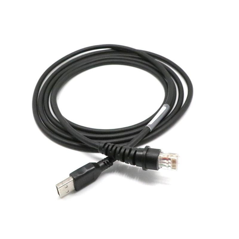2 м 2D сканер штрих-кода USB-кабель для передачи данных RJ45 10P10C порт совместим с Honeywell 1900 1902g 1300g 1400