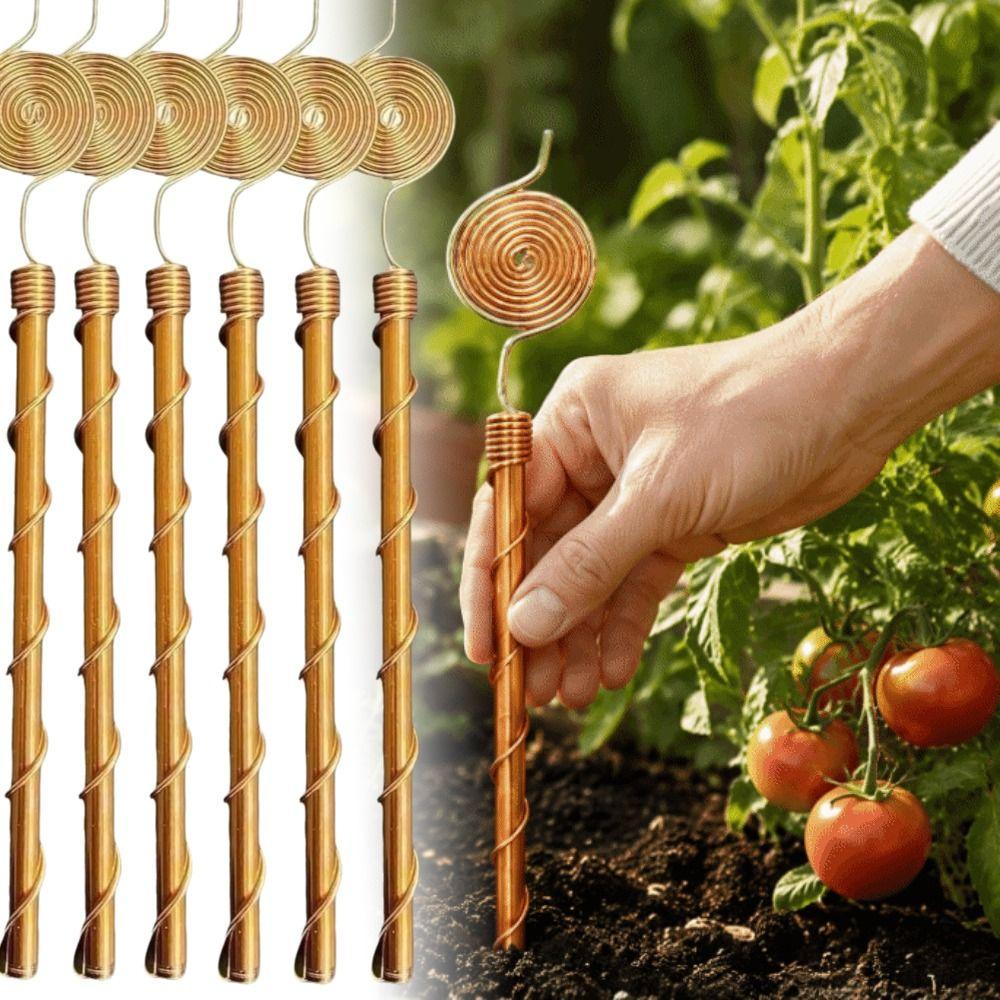 1PC/3PCS Sturdy Spiral Coil Electroculture Plant Stakes Plant Support