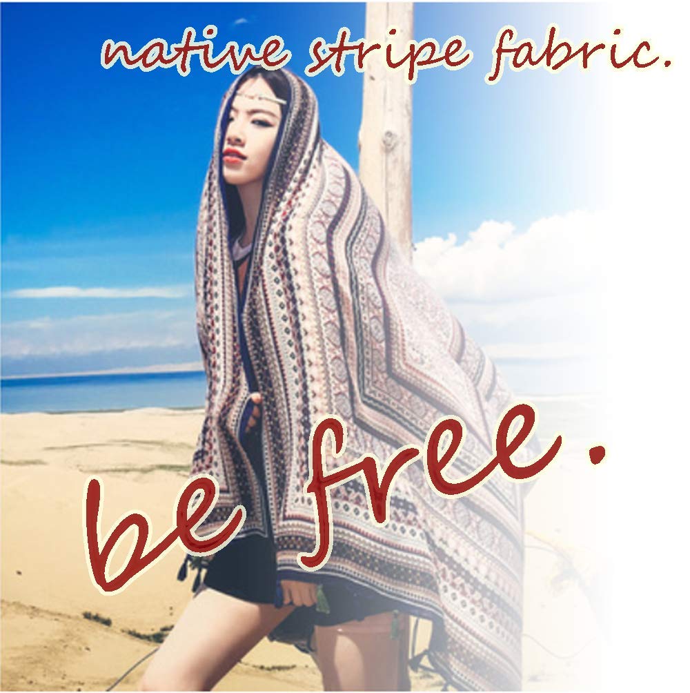 Ethnic Jacquard Thick Fabric Cotton Material Scraps Native Pattern Ortega Craft Materials Craft Supplies Handmade Bags Accessories Making Works Beige