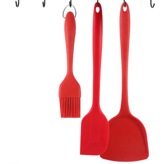 Spatula Non-stick Heat-resistant Silicone Flexible Colander Rice Scoop Handy Baking Scraper