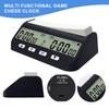 3-in-1 Portable Professional Chess Clock Multipurpose Digital Chess Timer Game Timer Competition Game Stopwatch for Board Games
