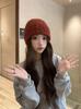 New face small autumn and winter fashion women's hats versatile casual knitted hats sweet and cute warm wool hats cold hats
