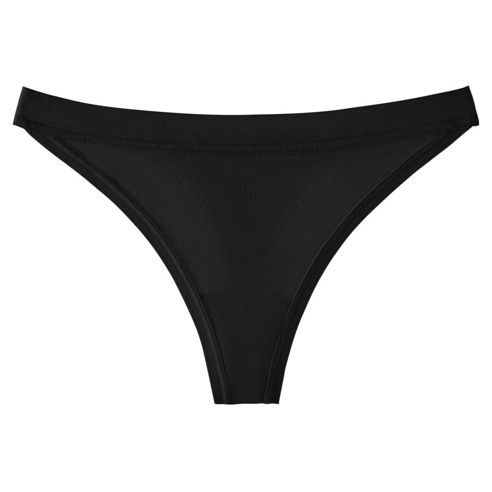 Женские спортивные трусики-стринги большого размера, однотонные, с Т-образным вырезом