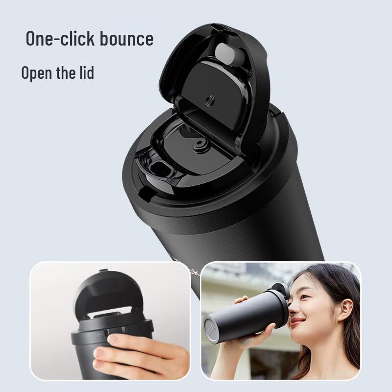 LOCK&LOCK Insulated Coffee Mug with Flip-Top Lid