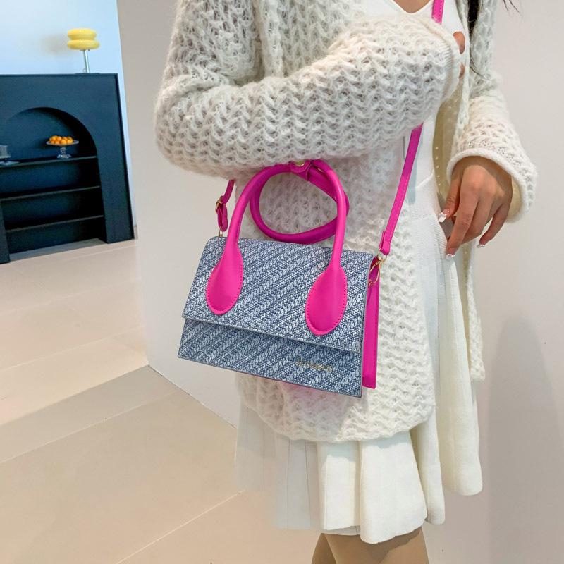 Сумка женская 2024 новая мода простая большая вместительная сумка через плечо ниша сумка через плечо