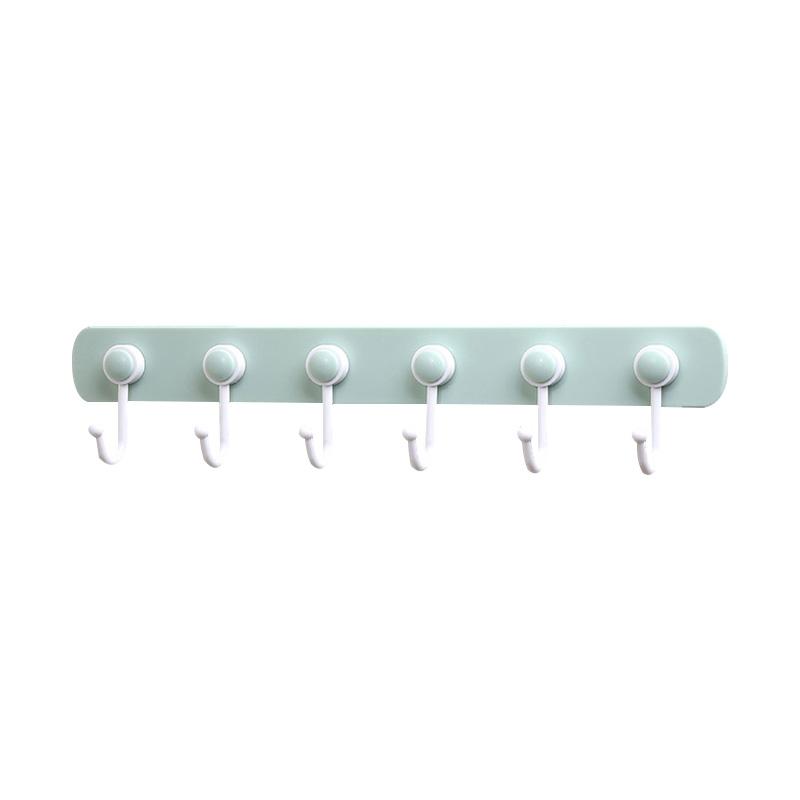 Multifunction Kitchen Storage Hook Holder 6 Hooks Wall Door Hanger Hooks for Spoon Scoop Bathroom Kitchen Organizer