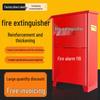 Heavy-Duty Fire Extinguisher Box Set: 4kg Extinguisher + 358kg Fire Box, Two-Pack, Red Metal