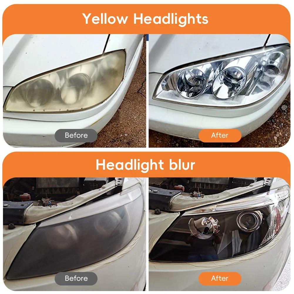 Комплект для восстановления фар автомобиля Автомобильные аксессуары Комплект для ремонта фар Полировщик для фар Защита фар от царапин Детализация Чистка Техническое обслуживание