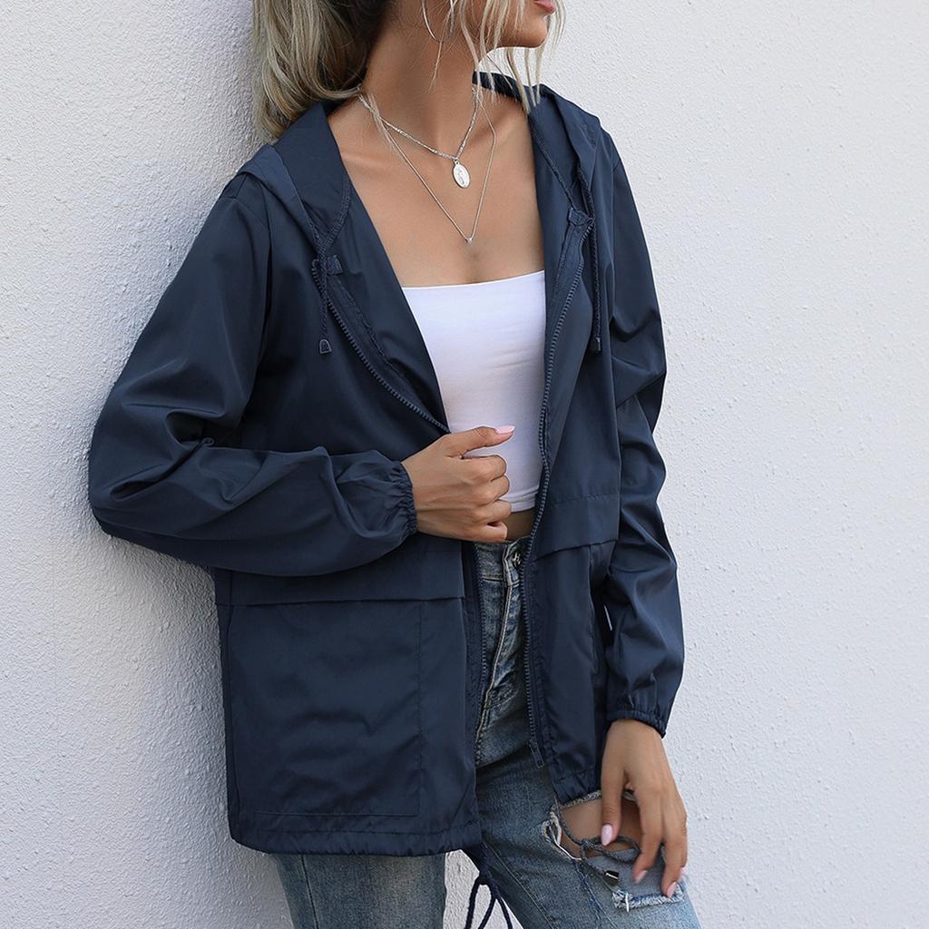 Женская куртка, осенне-весенняя уличная одежда, тактическая непромокаемая ветровка, женские куртки с капюшоном в стиле хип-хоп, ветрозащитные пальто-пилоты