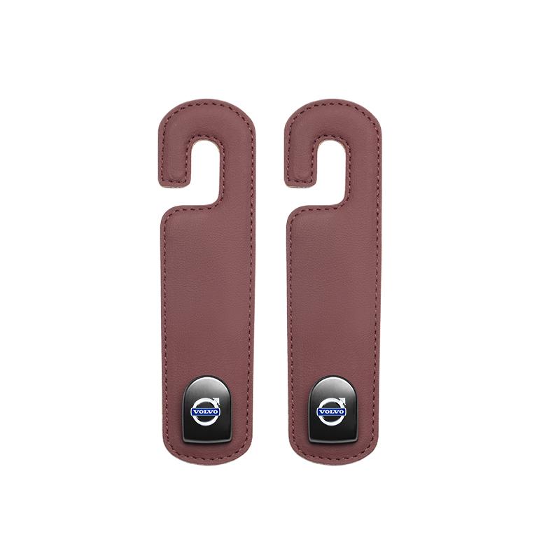 evgap7 Quality Car Headrest Hooks Rear Seat Hanging Dual Hook For Volvo XC90 V90 V60 XC60 V40 EC40 EX40 S80 S60 S90 C40 XC40 V70 XC70