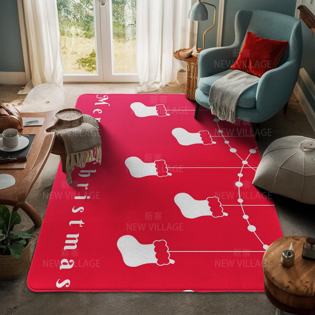 Ковер у входа в дом Домашний коврик у двери Гостиная Ванная Комната Ноги ванная комната Нескользящие коврики с водопоглощением для ванной Счастливого Рождества зима