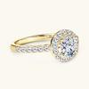  ALICE Fine Jewelry Ring Moissanite Solitaire Engagement Ring Round Moissanite Ring Lovers Ring Gift with GRA Certified