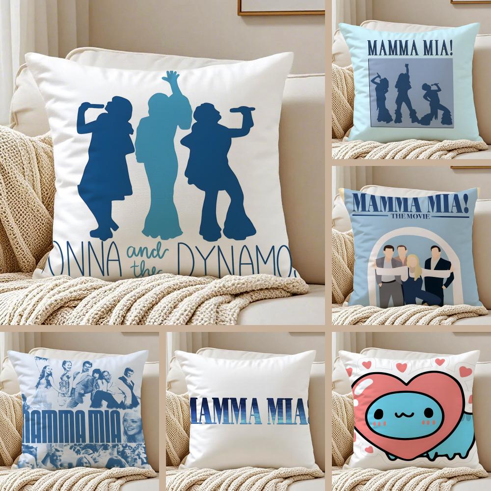 MMamma MMia Cushion Cover Pillowcase Antidustmite Invisible Zipper Short Plush Sofa Cushion