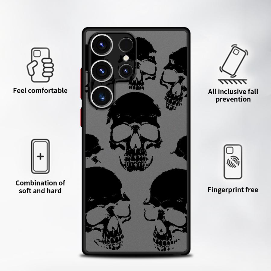 Чехол Funda с рисунком скелета и черепа для Samsung Galaxy S20 FE S24 Plus S25 Ultra S26 S23 FE Note 20 Ultra 10+ S21 S22