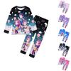 Children's Fashion Suit Skirt Round Neck Long Sleeve Top Pants