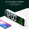 Large Screen Luminous Desktop Timer Temperature Display Alarm Clock with Music