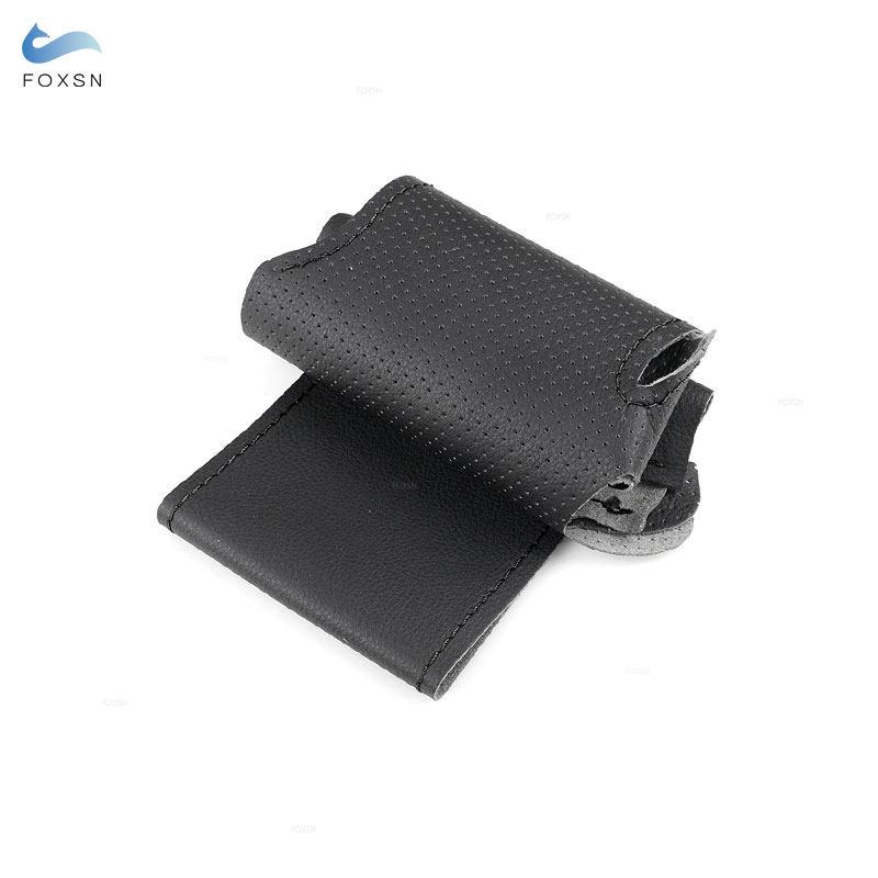 Car Accessories Interior Steering Wheel Cover Leather Trim For Honda Fit Jazz City 2014 2015 HRV HR-V 2016 Vezel 2015 - 2017