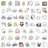 Cartoon Emoji Mochi Stickers: 100-Piece Set for Journals, DIY, Phones, Laptops