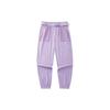 Solid Color Woven Sports Tapered Pants Women Bottoms Light-Purple 162228520