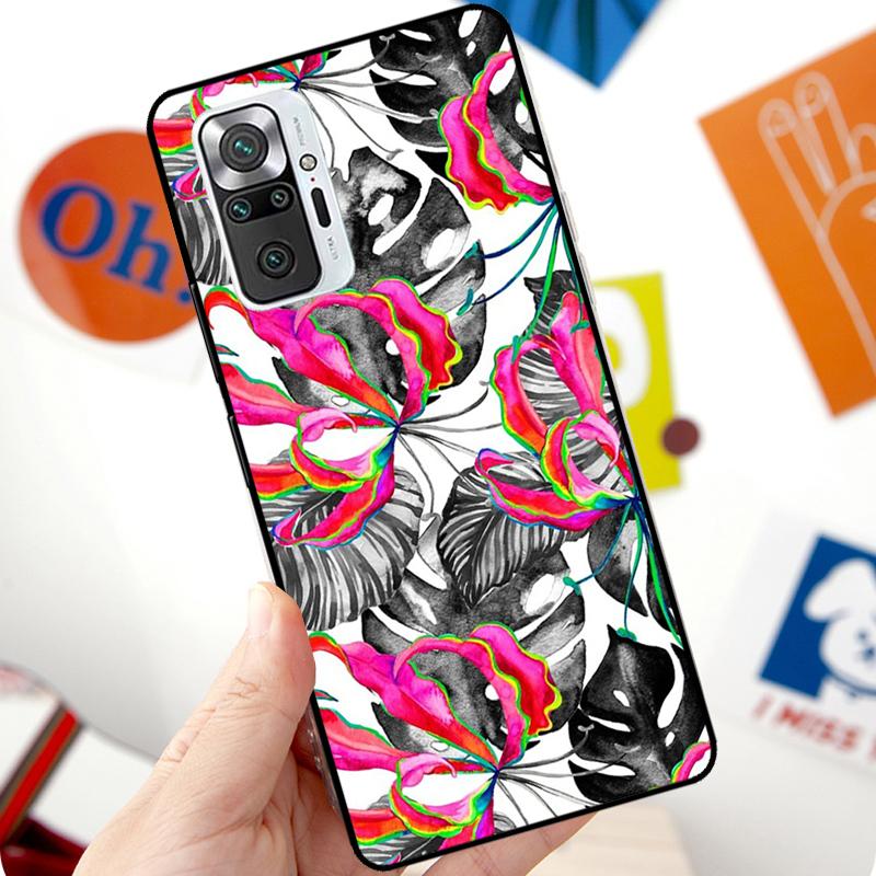 Tropical aloha Hibiscus pattern Case For Xiaomi Redmi Note 12 Pro 11 8 9 10 Pro 9S 10S 11S 12S Redmi 12C 10C 9C 10A Cover
