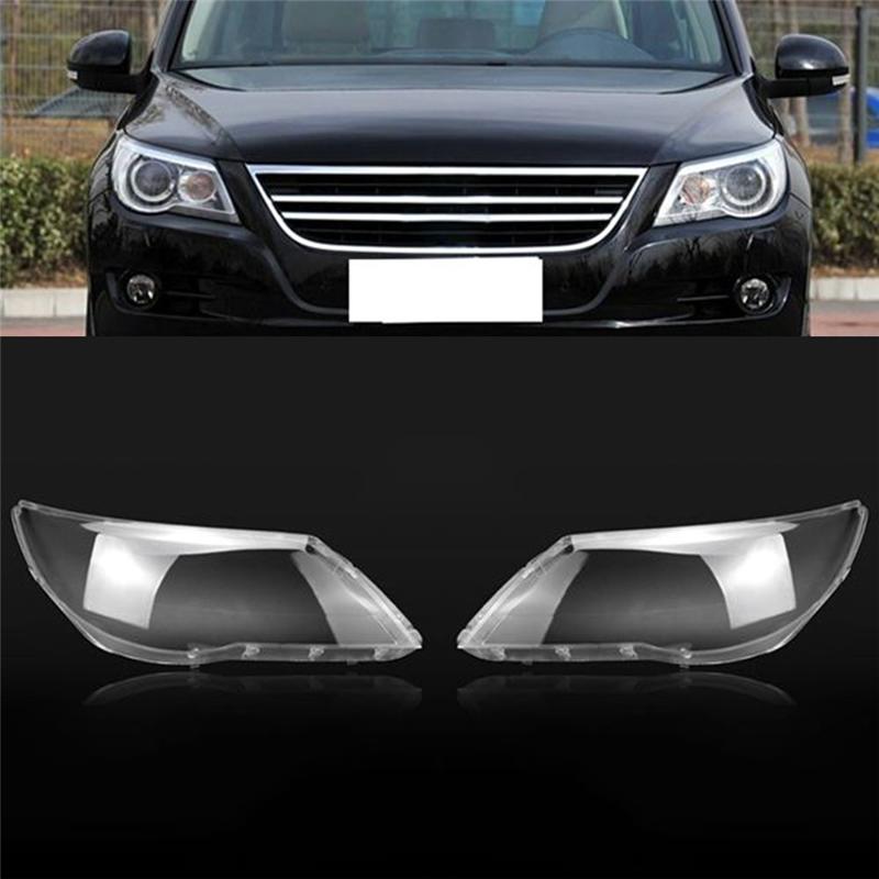A77E-Для VW Tiguan 2009-2012 Правая сторона Автомобильный Колпак Фары Прозрачный Корпус Плафона Фары Линза Тень Фары Автомобиля Детали Аксессуары