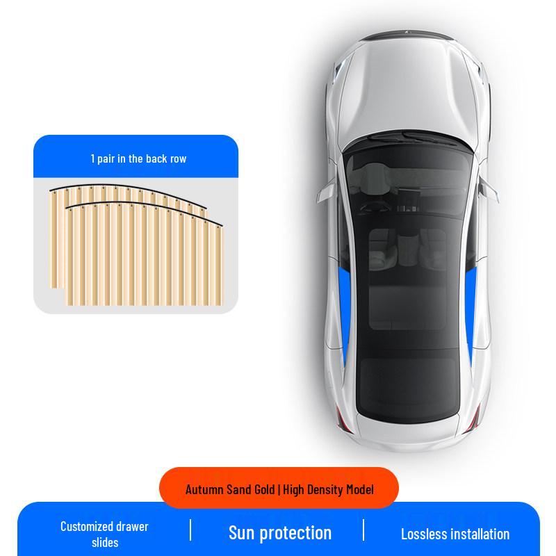 Magnetic Car Window Sunshade Curtain for Rear Seat Privacy