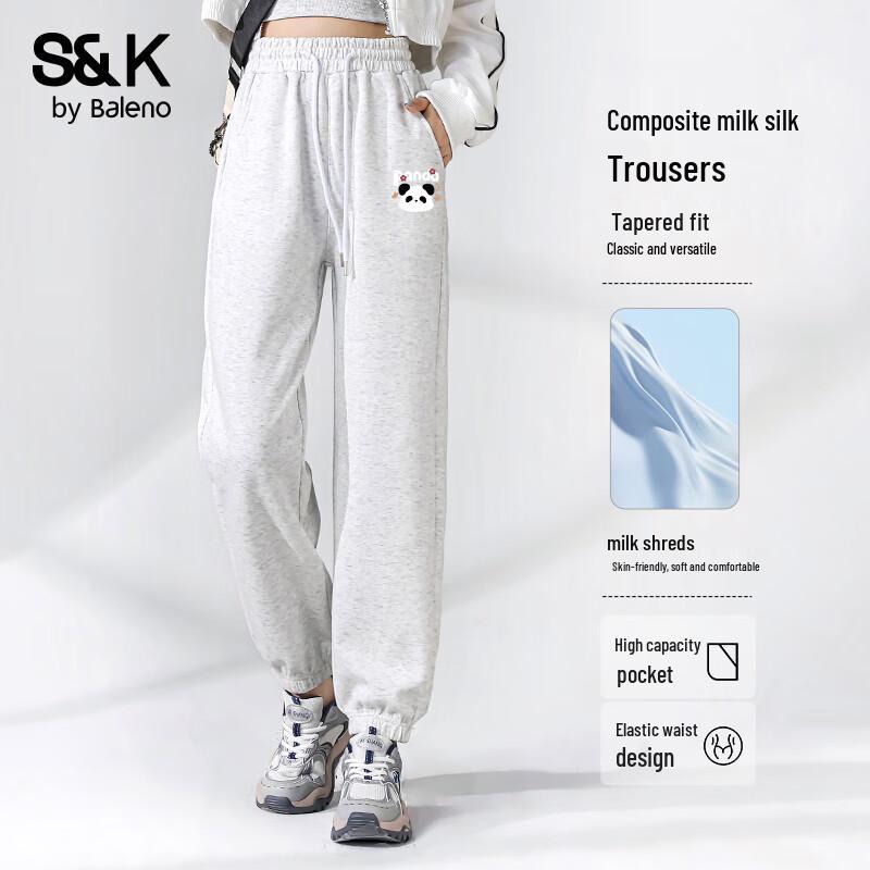 Baleno S&K Women's High-Waisted Tapered Casual Pants