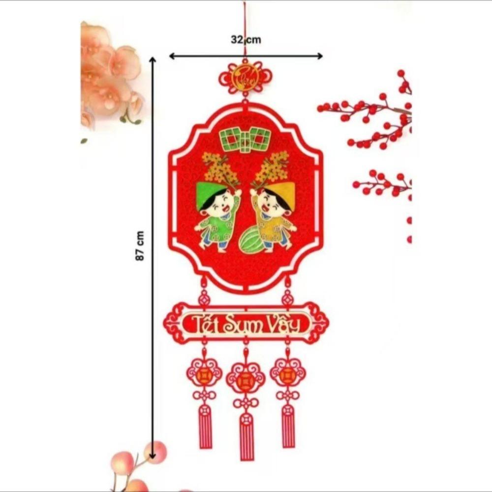 Вьетнамский Праздник Весны Подвесное Украшение Стена Стена Окно Дверь Подвесной Декор Новый Год